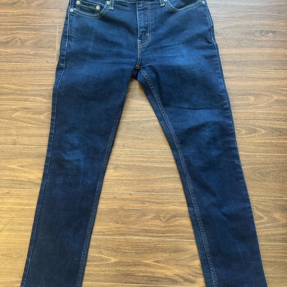 Levi's 511 Men's Dark Blue Straight Jeans - Picture 4 of 6